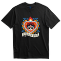 Playera negra Viva la Vida corazón sagrado