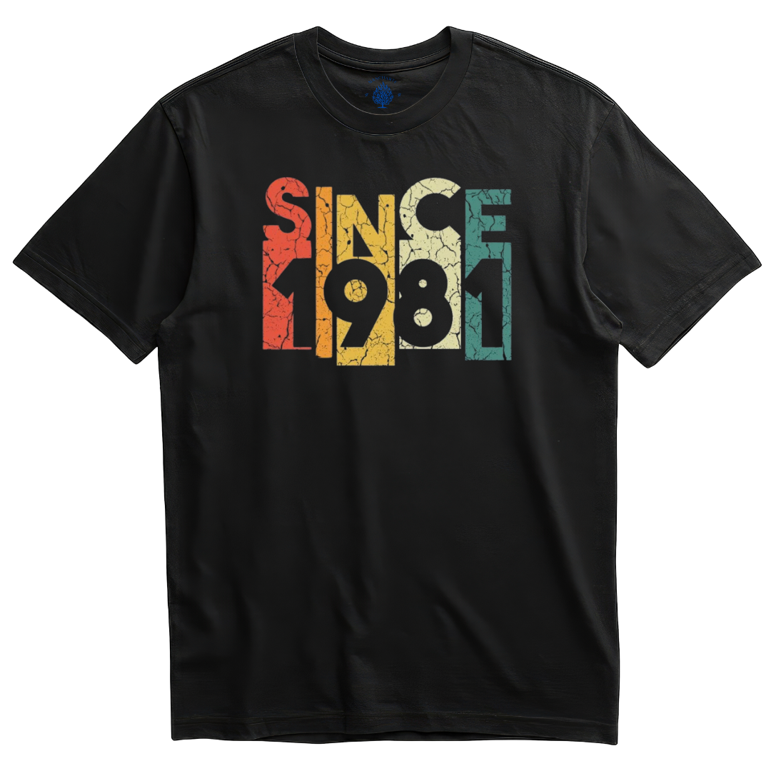 playera para cumpleaños since y año de nacimiento