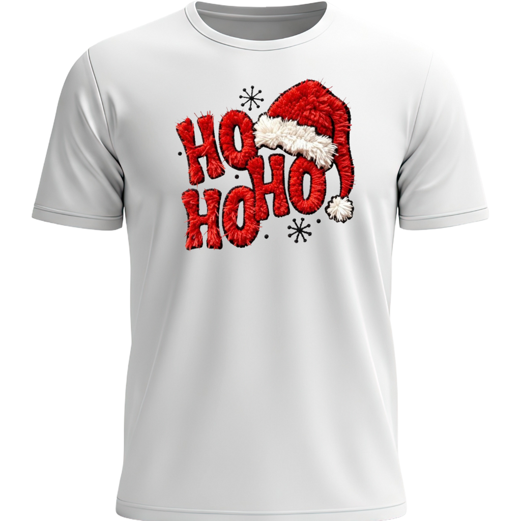 playera navideña con gorro de santa, ideal para intercambios navideños