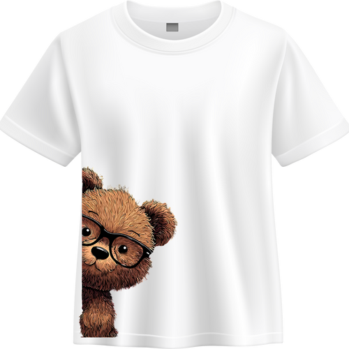 Playera Oso asomándose