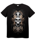 Calavera con penacho plumaje negro | Mancharte